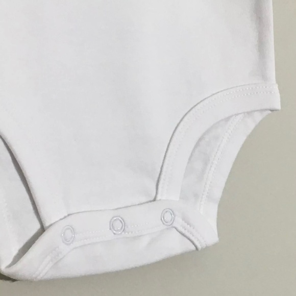 Baptism One-Piece T-Shirt White With Cross Embroidery Unisex 0-3M New In Package - Picture 5 of 5